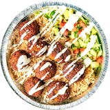 Falafel Over Rice  & Salad