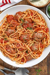 Spaghetti with Meatballs Lunch