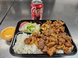 Hawaii Chicken Over Rice & Can Soda