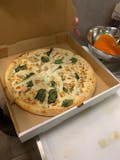 Chicken Spinach Alfredo Pizza