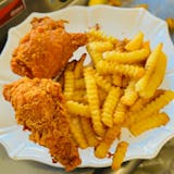 2 Pcs Meal Box (Crispy Fresh Fried Chicken)