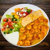 Salmon & Shrimp Over Rice