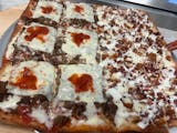 Philly Cheesesteak Sicilian Pizza