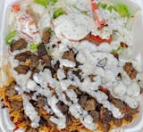 Chicken+Lamb+Grill Shrimp Mix Rice Platter