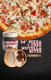 24'' Pizza With 1 Topping Pizza & One Nutella Bites Special