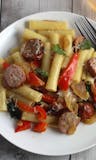 Pasta with Sausage, Peppers & Onions
