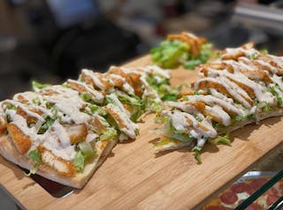 Chicken Caesar Pizza Slice