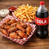 20 Chicken Wings, Fries & 2-Liter Soda
