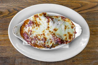 Eggplant Parmigiana with Spaghetti Wednesday Special