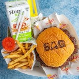 Kid's Plain Burger with Fries