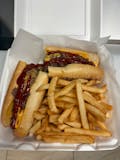 Cheesesteak, Fries & Can of Soda Combo