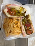Hoagie, Fries & Can of Soda Combo