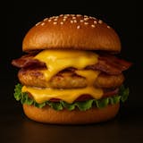 Egg Cheese With Turkey Bacon Burger