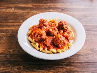 Penne Marinara with Meatballs