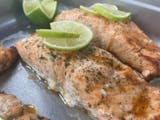 Roast Salmon w/ side of vegetable medley or french fries