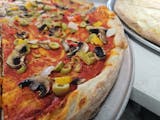 Cheeseless Vegetable Pizza Slice