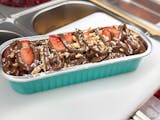 Mini Choco Cake with Berries & Peanuts