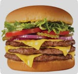 Triple cheeseburger