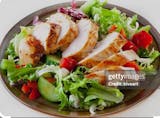 Chicken over salad