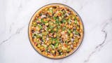 Desi Veggie Deluxe Pizza