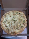 Chicken Broccoli Alfredo Pizza