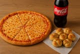 Large Cheese Pizza, Garlic Knots & 2 Liter Soda