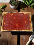 Upside Down Sicilian on G-ma Shell Pizza