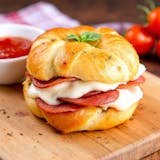 Garlic Knot Cold Cut Sandwich