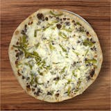 Steak, Pepper and Onion Pizza