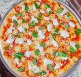 Gluten Free Burrata Basil Pizza