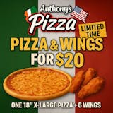 Pizza & Wings for $20