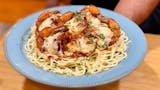 Shrimp Parm on Salsa Marinara