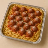 Fettuccine Meatballs Catering