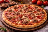 18” LARGE SIZE MEAT LOVER GOURMET PIZZA