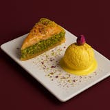 Baklava w/ Saffron Ice Cream