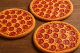 Three Large One Topping Pizzas