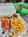 Kid's Half Pizza Slice with One Topping with Fries & Drink