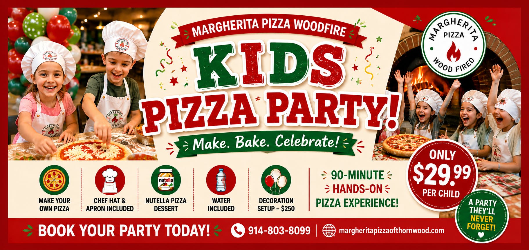 Kids Pizza Party Package