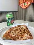 Cheese Pizza Slice & Can of Soda