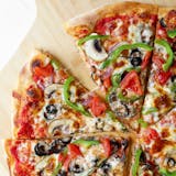 #5 COMBO: 5 Toppings 2 Vegetable Slices WITH CAN SODA/WATER