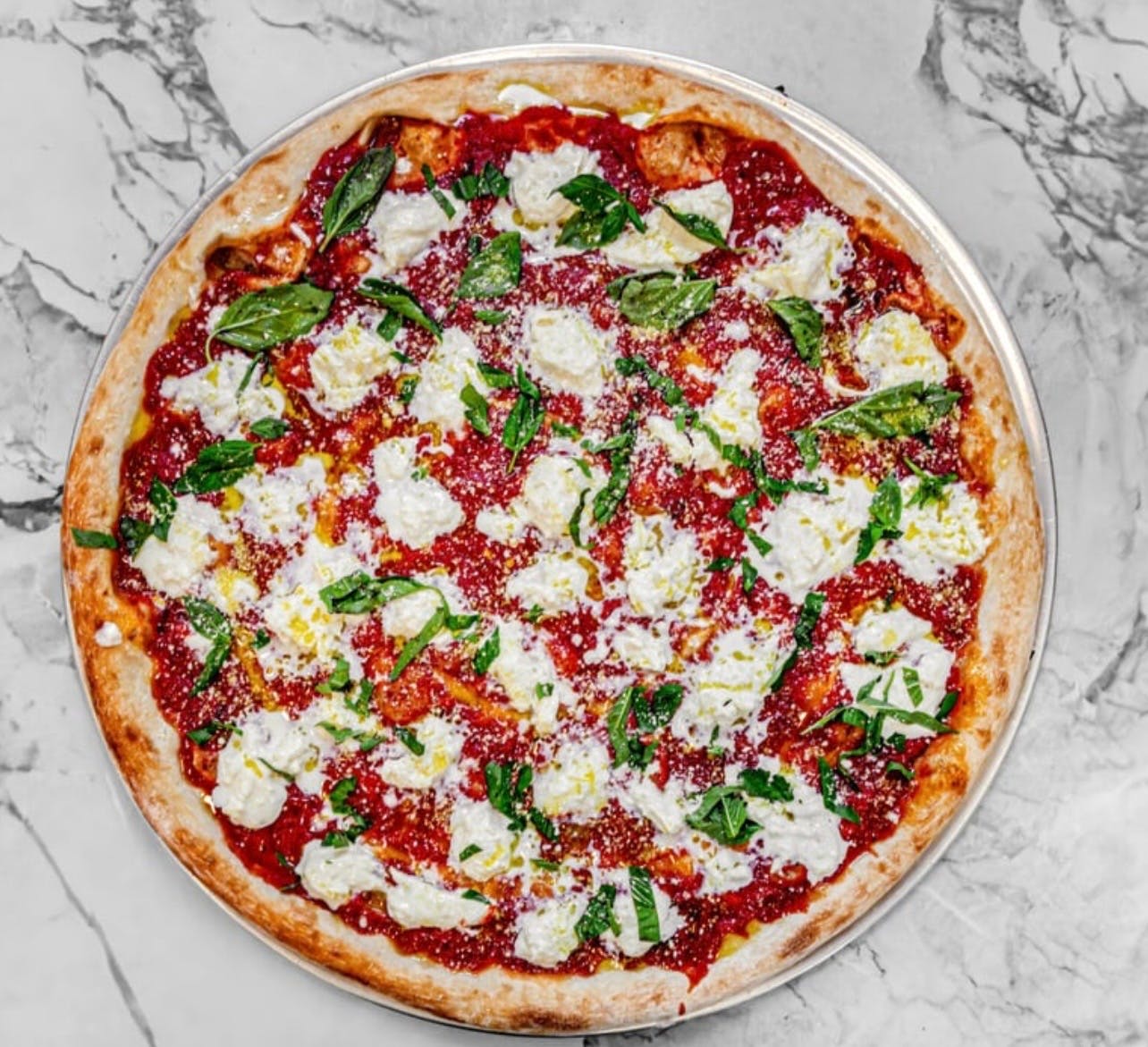 Burrata Basil Pizza