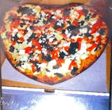 Med Heart shaped pizza