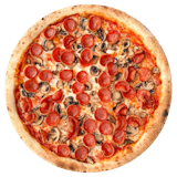 Roasted White  Mushroom with Pepperoni Cup