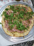 Mortadella with Pistachio Pizza