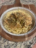 Chicken Marsala Over Linguini