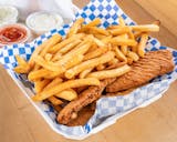 Chicken Finger Platter, French Fries & Can Soda Lunch