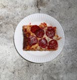 Sicilian Pepperoni Pizza Slice