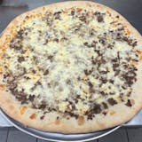 Cheesesteak Pizza Slice