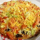 Poker's Taco Salad Pizza