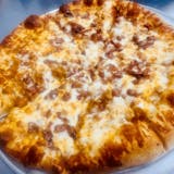 Poker’s Chili Bean Bacon Pizza